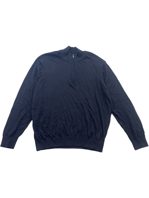 HOLLISTER ΠΟΥΛΟΒΕΡ ΜΕ ΜΙΣΟ ΦΕΡΜΟΥΑΡ MINIMAL ΜΑΥΡΟ ΑΝΤΡΙΚΟ PRE OWNED XXL