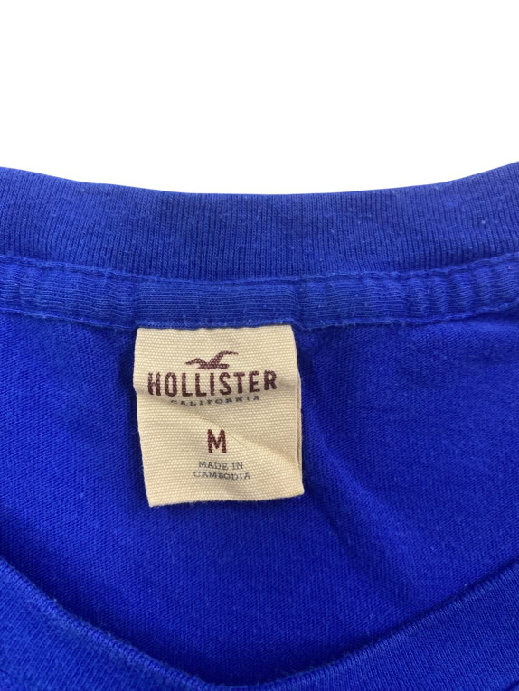 Hollister T-Shirt Casual Logo Μπλε Γυναικείο M