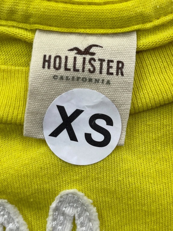 HOLLISTER T SHIRT GRAPHIC YELLOW ΓΥΝΑΙΚΕΙΟ PRE OWNED XS