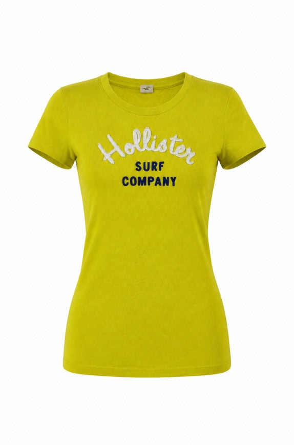 HOLLISTER T SHIRT GRAPHIC YELLOW ΓΥΝΑΙΚΕΙΟ PRE OWNED XS