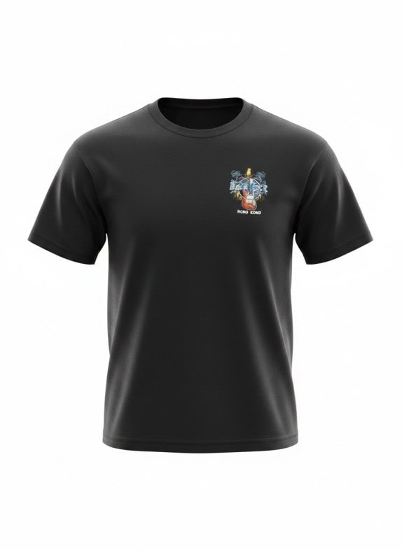 HONG KONG GRAPHIC TEE MINIMAL ΜΑΥΡΟ UNISEX PRE OWNED
