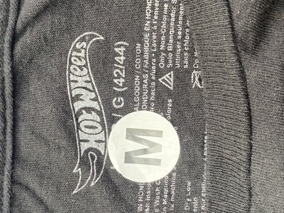 HOT WHEELS GRAPHIC TEE BLACK MEN PRE OWNED M