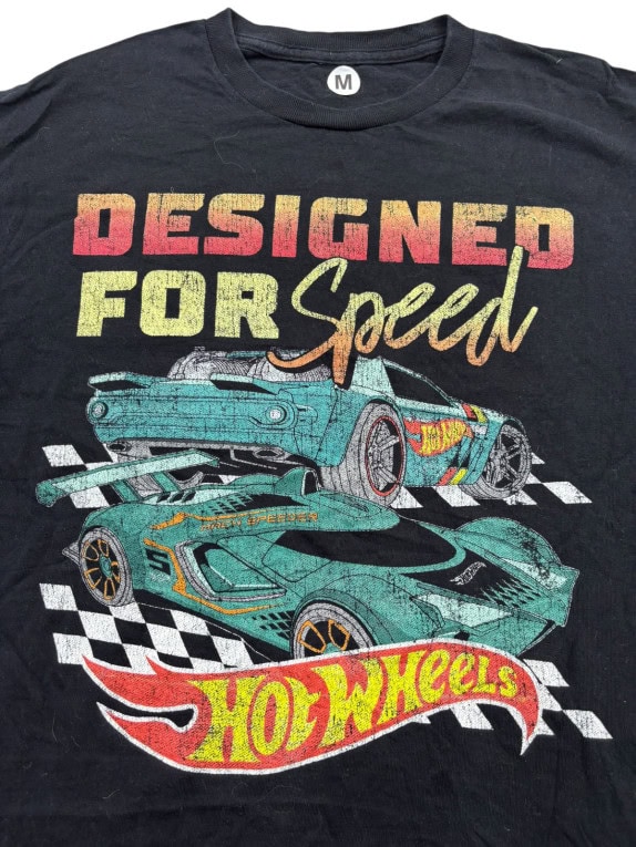 HOT WHEELS MAGLIETTA RACING GRAPHIC NERA UOMO PRE OWNED M