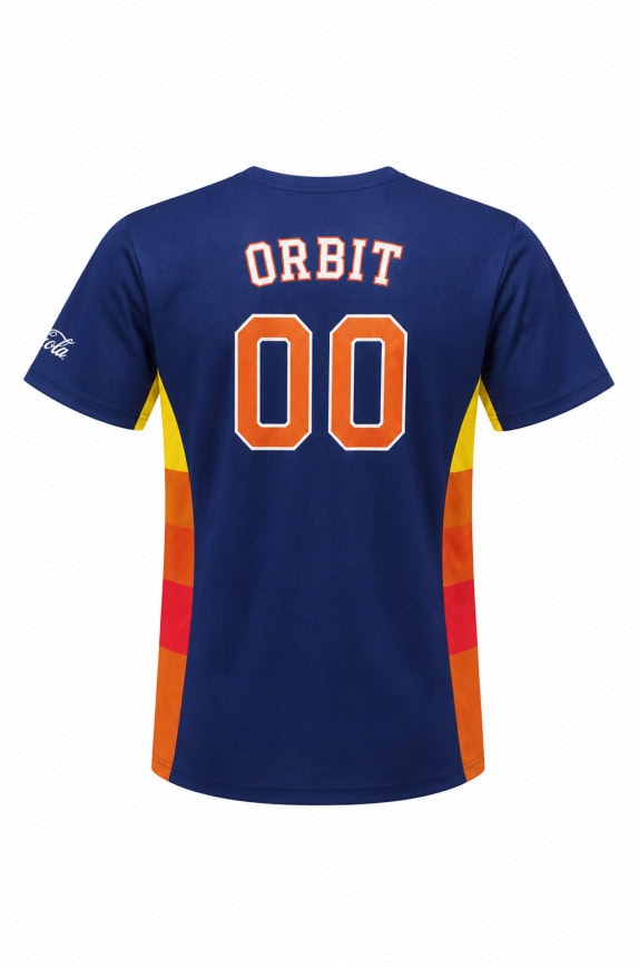 HOUSTON ASTROS GRAPHIC BASEBALL JERSEY UOMO PRE OWNED L