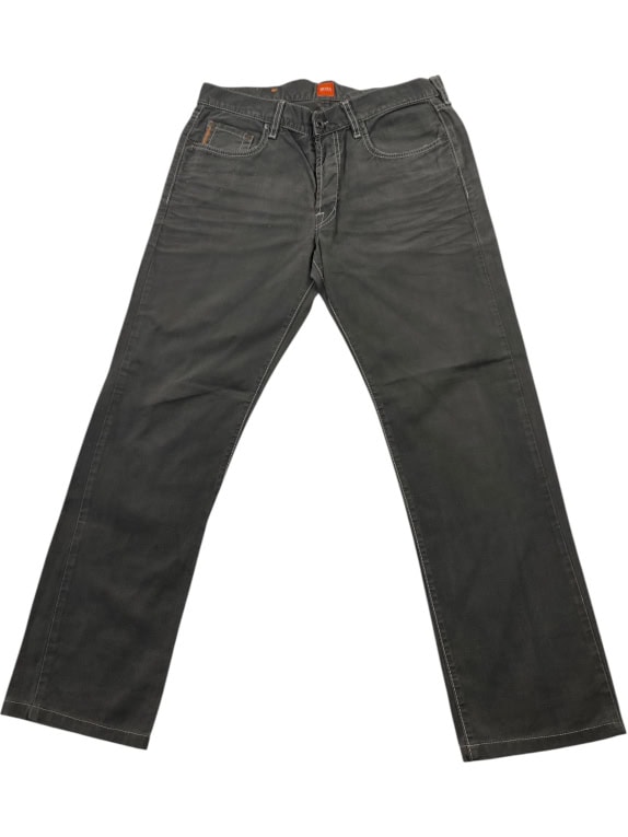 HUGO BOSS DENIM PANTS VINTAGE LOGO GREY MENS M
