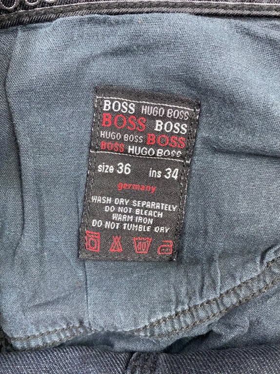 HUGO BOSS ΠΑΝΤΕΛΟΝΙ JEANS VINTAGE SELECT LINE ΛΟΓΟΤΥΠΟ ΜΠΛΕ ΣΚΟΥΡΟ ΑΝΔΡΙΚΟ L