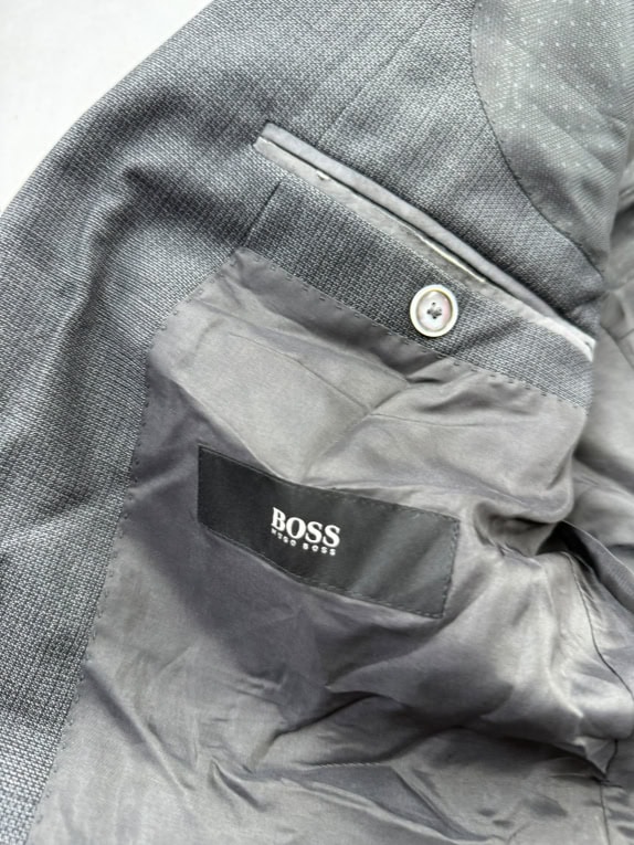 HUGO BOSS ΣΑΚΑΚΙ CLASSIC LOGO LABEL ΓΚΡΙ ΑΝΔΡΙΚΟ S