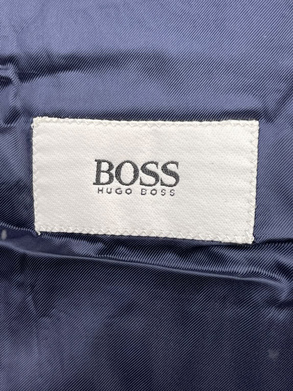 HUGO BOSS ΣΑΚΑΚΙ DOUBLE BREASTED PINSTRIPE ΜΠΛΕ UNISEX L