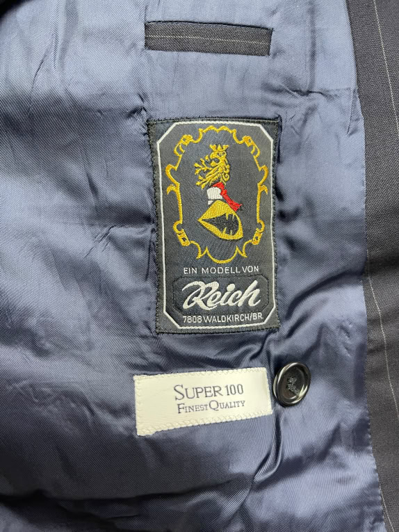 HUGO BOSS ΣΑΚΑΚΙ DOUBLE BREASTED PINSTRIPE ΜΠΛΕ UNISEX L