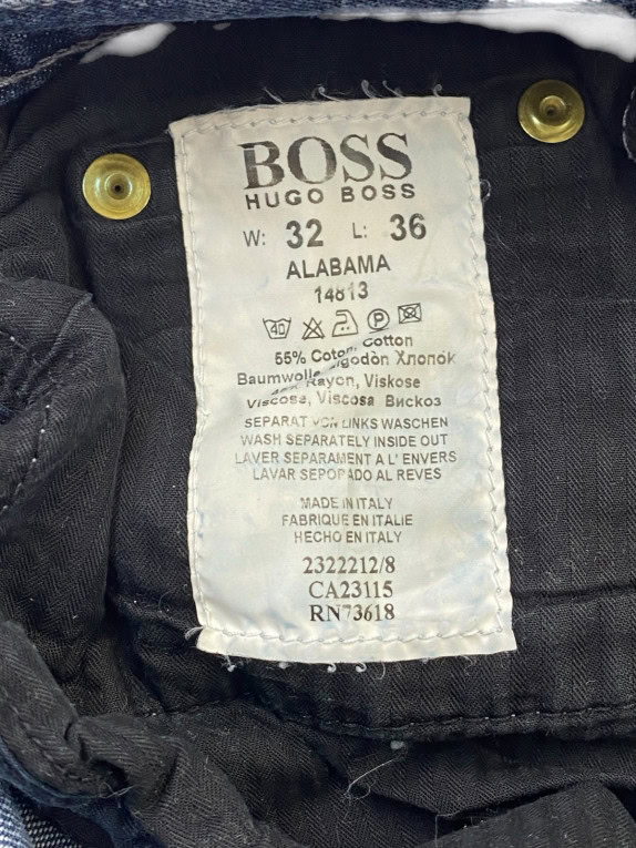 HUGO BOSS JEANS WASHED BLUE MEN PRE OWNED S