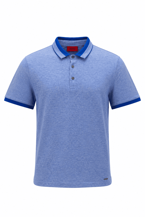 HUGO POLO SHIRT MINIMAL BLU UOMO PRE OWNED M