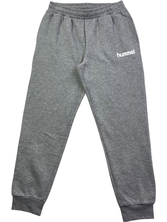 HUMMEL PANTALONI TUTA SPORTSWEAR GRIGIO UNISEX PRE OWNED M