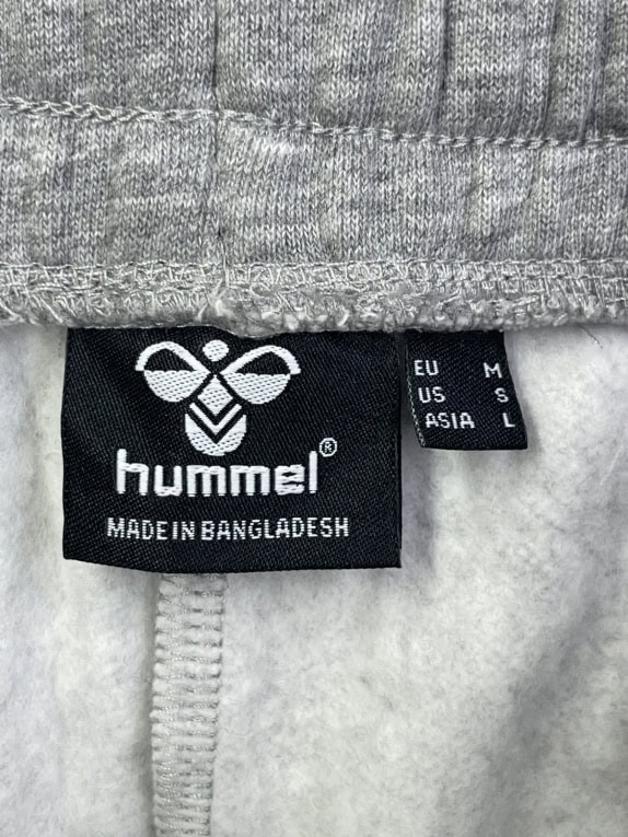 HUMMEL PANTALONI TUTA SPORTSWEAR GRIGIO UNISEX PRE OWNED M