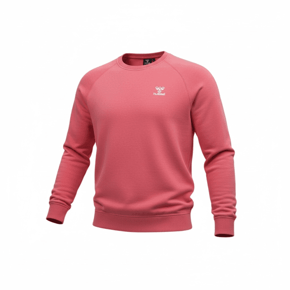 Hummel Φούτερ Crewneck Casual Λογότυπο Κόκκινο Ανδρικό L