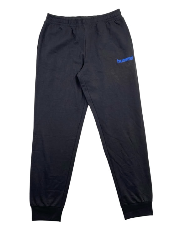 Hummel Pantaloni della tuta con logo neri da uomo L
