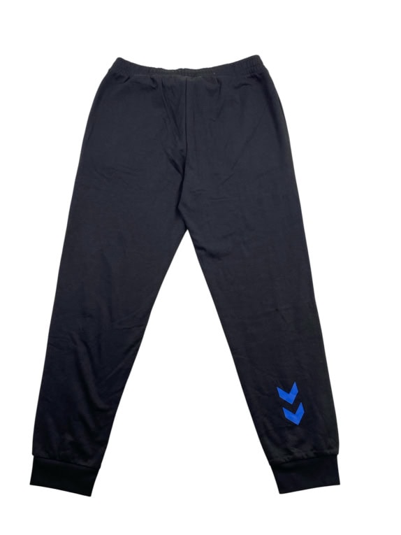 Hummel Pantaloni della tuta con logo neri da uomo L