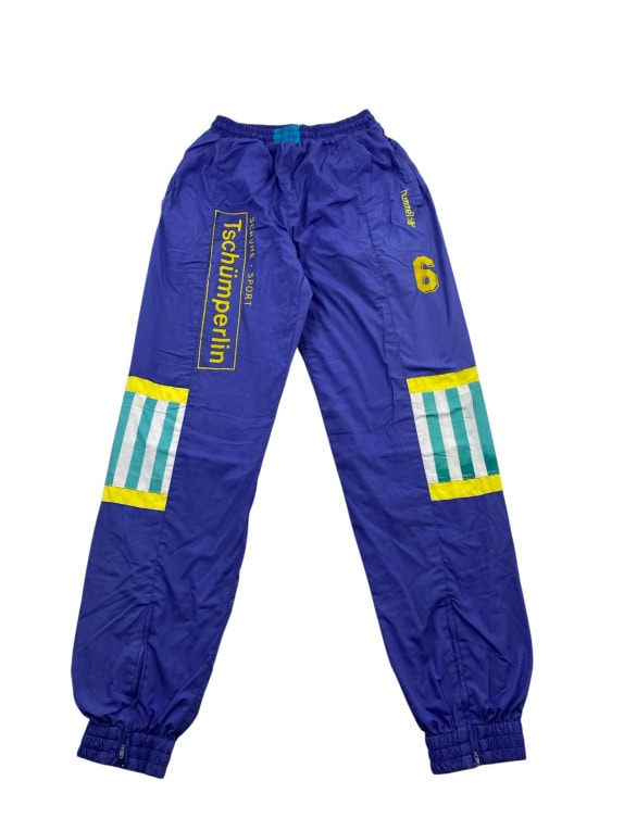 Hummel Set tuta vintage con logo blu/giallo unisex L