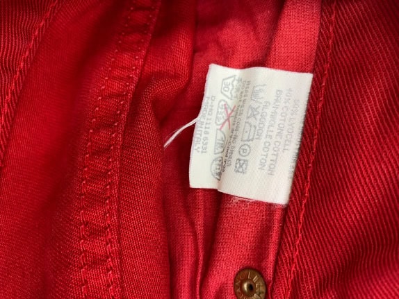 ICEBERG JEANS ΠΑΝΤΕΛΟΝΙ VINTAGE ΜΕ LOGO PATCH ΚΟΚΚΙΝΟ ΑΝΔΡΙΚΟ S