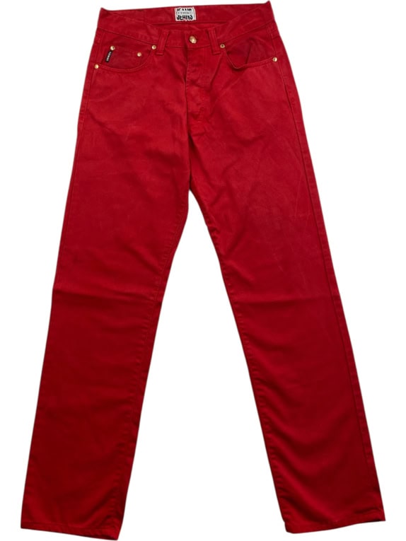 ICEBERG JEANS ΠΑΝΤΕΛΟΝΙ VINTAGE ΜΕ LOGO PATCH ΚΟΚΚΙΝΟ ΑΝΔΡΙΚΟ S