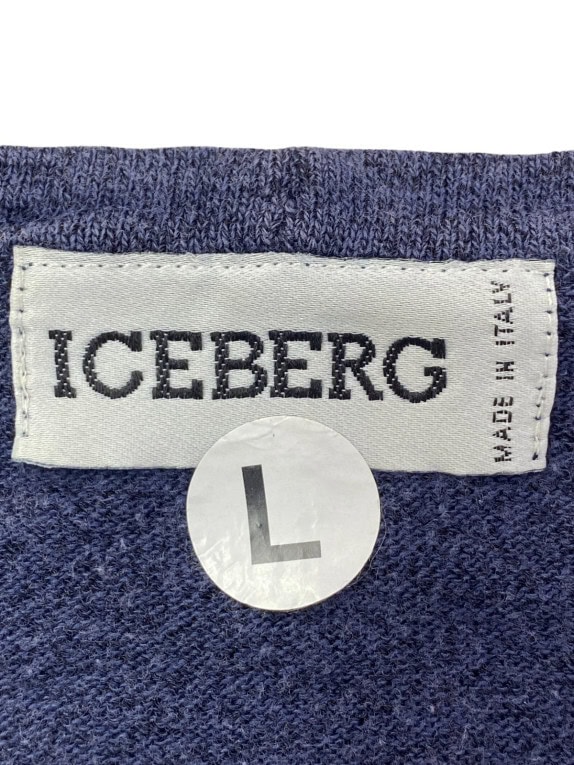 ICEBERG MAGLIA GRAPHIC NAVY DONNA PRE OWNED L