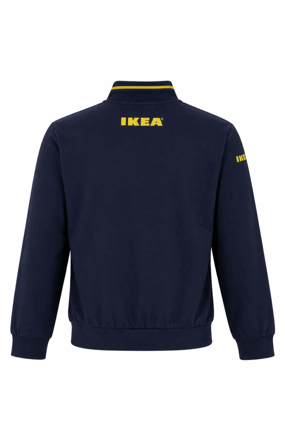 1995 WORKWEAR COLLECTIBLE IKEA ΠΟΛΟ ΜΠΛΟΥΖΑ ΜΕ ΓΙΑΚΑ ΜΠΛΕ ΑΝΤΡΙΚΟ PRE OWNED M