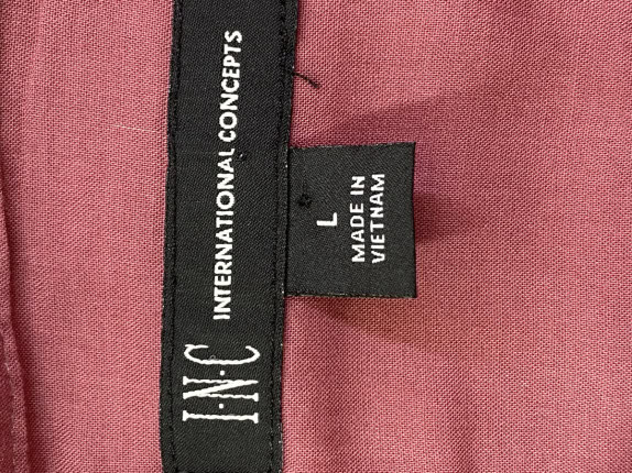 IN C CAMICIA HAWAIIAN ROSA UOMO PRE OWNED L