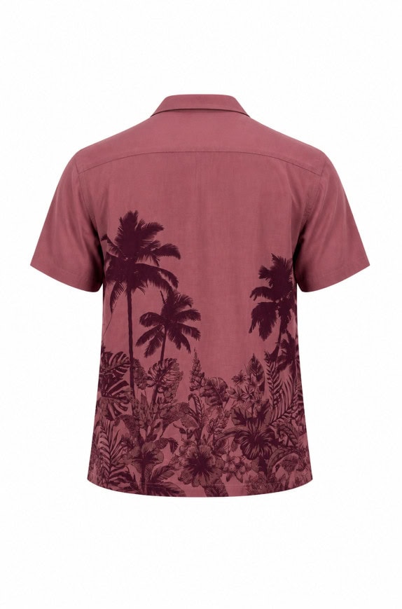 IN C CAMICIA HAWAIIAN ROSA UOMO PRE OWNED L