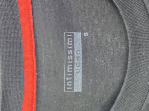 INTIMISSIMI GRAPHIC TEE STREETWEAR NERO UOMO PRE OWNED S