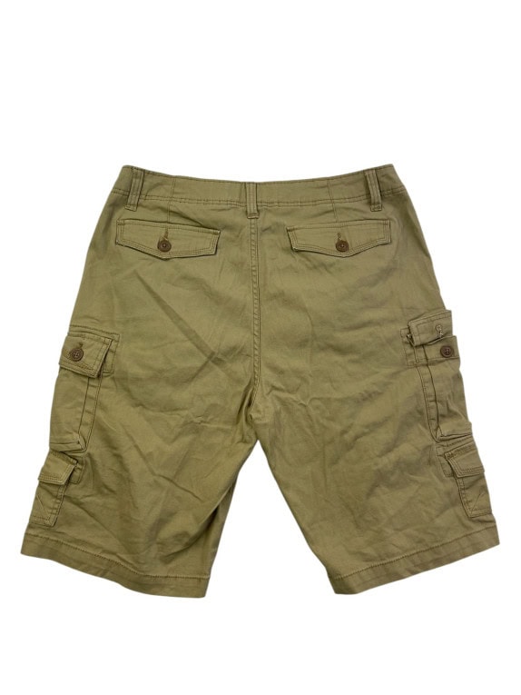 IRON CO CARGO SHORTS WORKWEAR OLIVE MEN PRE OWNED L