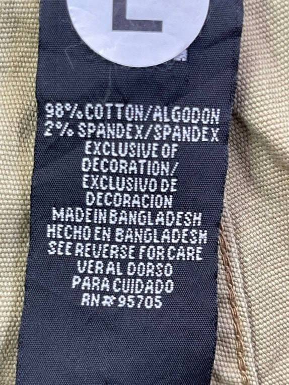 IRON CO CARGO SHORTS WORKWEAR OLIVE MEN PRE OWNED L