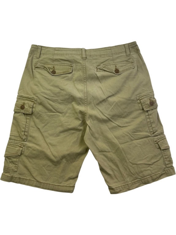 IRON CO CARGO SHORTS OLIVE UOMO PRE OWNED L