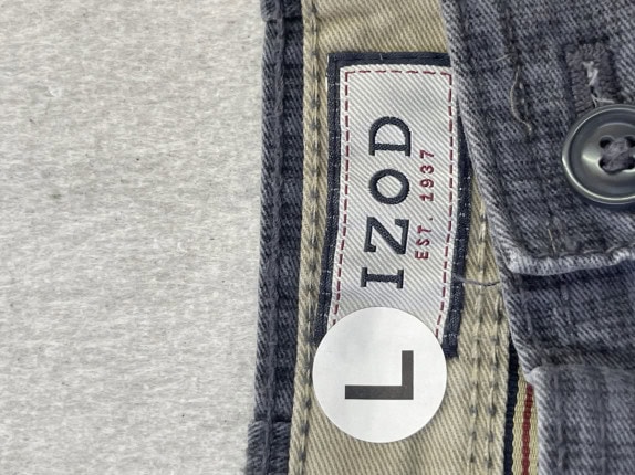 IZOD CARGO SHORTS ΜΙΝΙΜΑΛ ΓΚΡΙ ΑΝΔΡΙΚΟ PRE OWNED L
