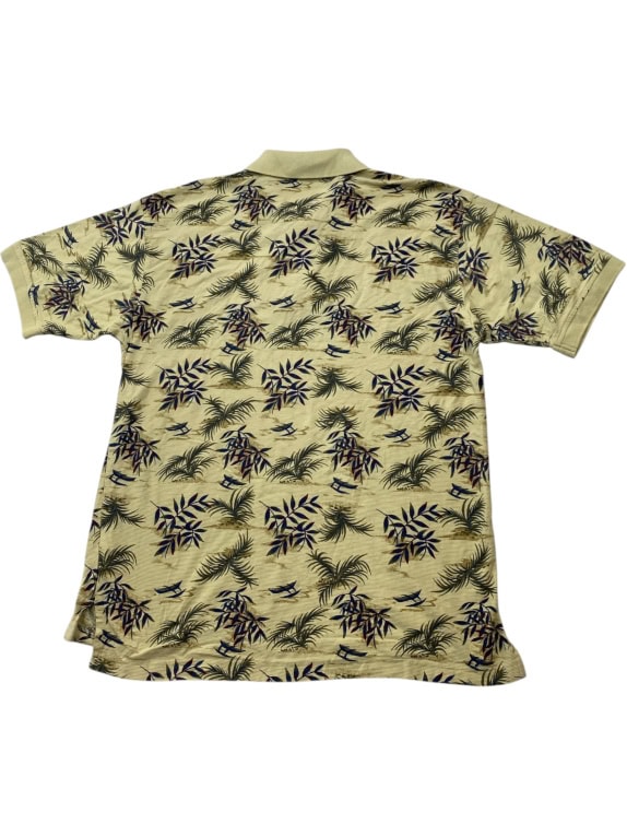 IZOD Polo Shirt con motivo floreale Giallo UNISEX L