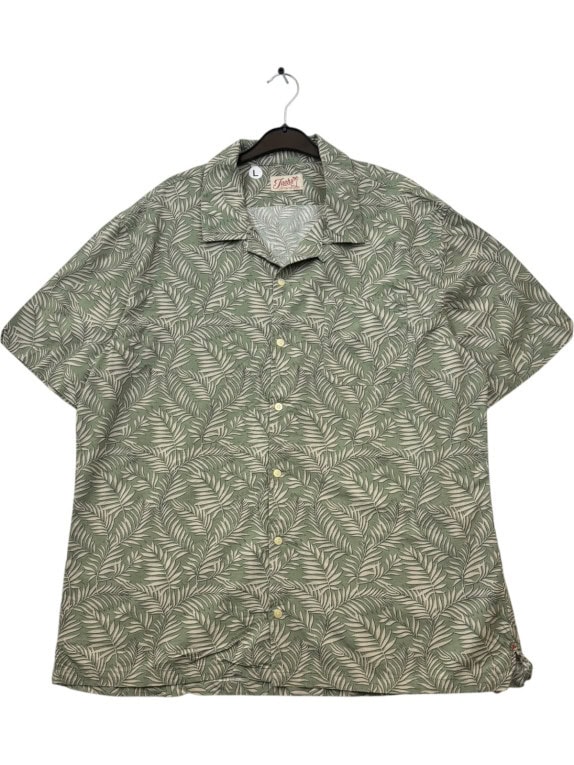 JACHS ΠΟΥΚΑΜΙΣΟ LEAF PRINT ΠΡΑΣΙΝΟ ΑΝΤΡΙΚΟ PRE OWNED L
