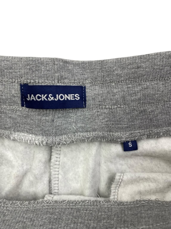 Jack & Jones Pantaloni della tuta casual con logo grigi da uomo S