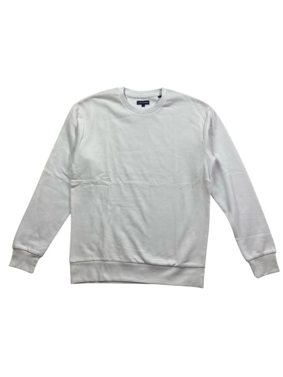 Jack & Jones Casual Crewneck Sweatshirt Solid White Men’s L