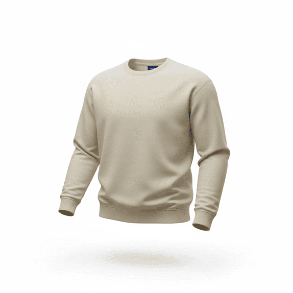 Jack & Jones Φούτερ Crewneck Casual Λογότυπο Μπεζ Ανδρικό L
