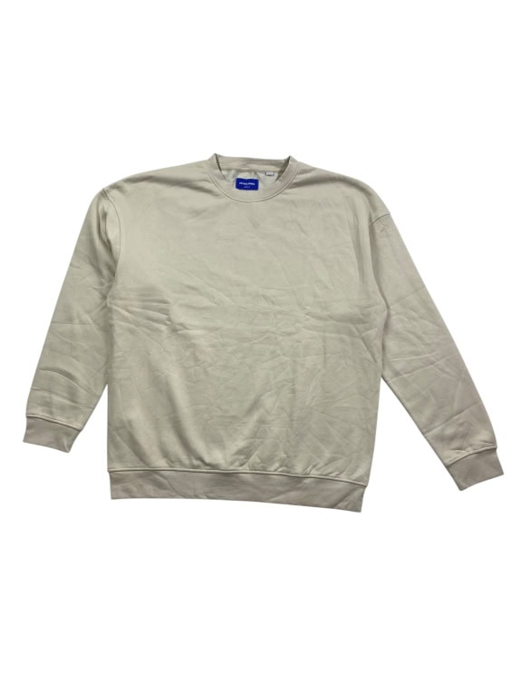 Jack & Jones Felpa girocollo casual con logo beige da uomo L