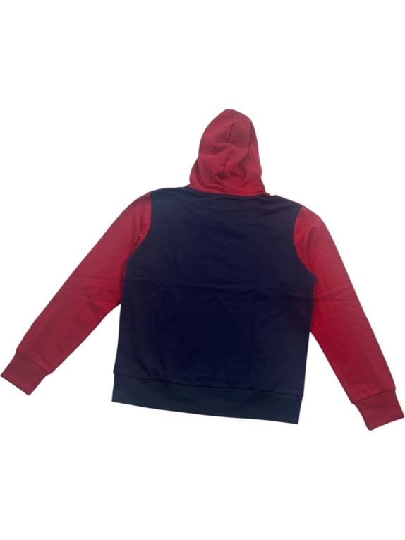 JACK & JONES Felpa con cappuccio color-block con logo blu/rosso da uomo MEDIUM