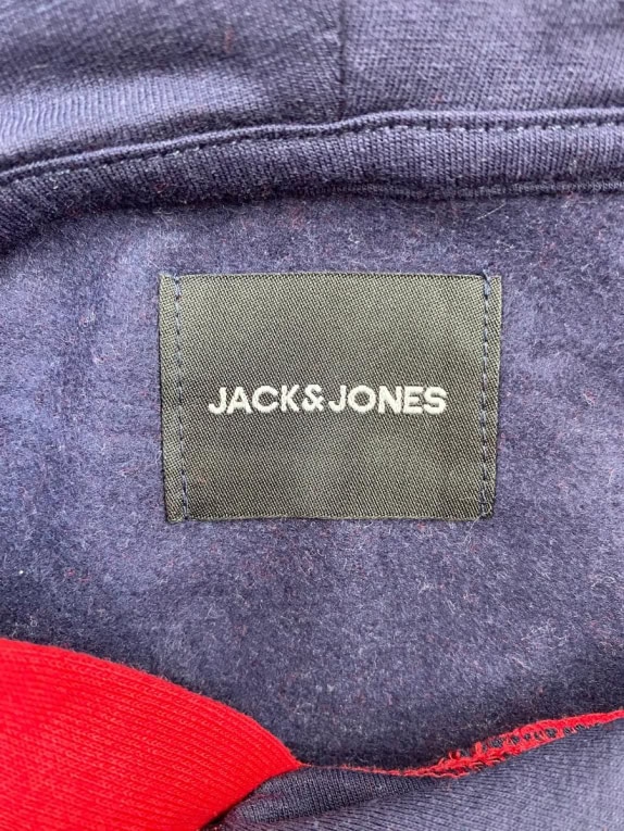 JACK & JONES Colorblock Hoodie Logo Multicolor Men's XL