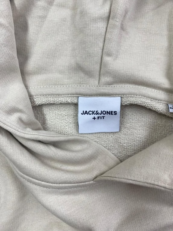 JACK & JONES ΦΟΥΤΕΡ ΜΕ ΚΟΥΚΟΥΛΑ TIMELESS BEIGE ΑΝΔΡΙΚΟ 4XL