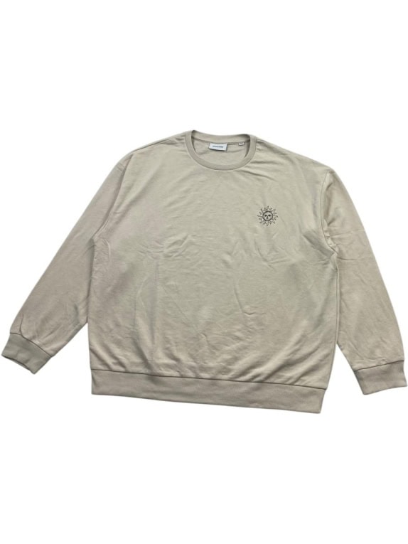 JACK & JONES Sun Graphic Sweatshirt Beige Men's XL