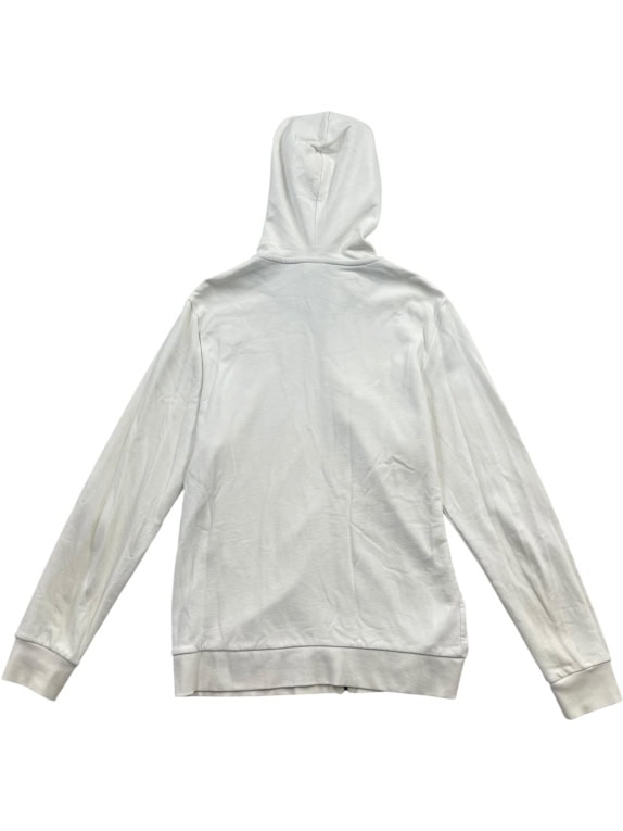 Jack & Jones Felpa con cappuccio con zip logo bianco unisex L