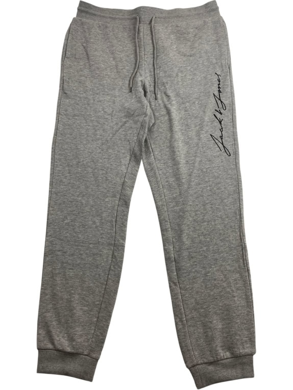 JACK & JONES Παντελόνι Φόρμας με Λογότυπο Γκρι Ανδρικό XL