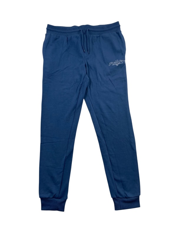 JACK & JONES SWEATPANTS BLUE MEN L