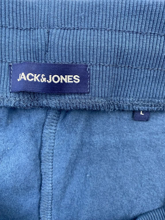 JACK & JONES SWEATPANTS BLUE MEN L