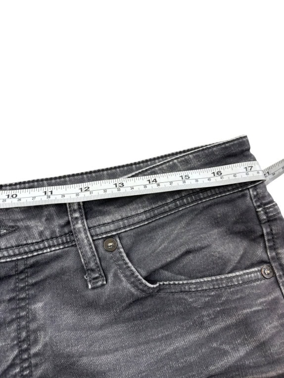 JACK AND JONES JEANS WASHED GRIGIO UOMO PRE OWNED M
