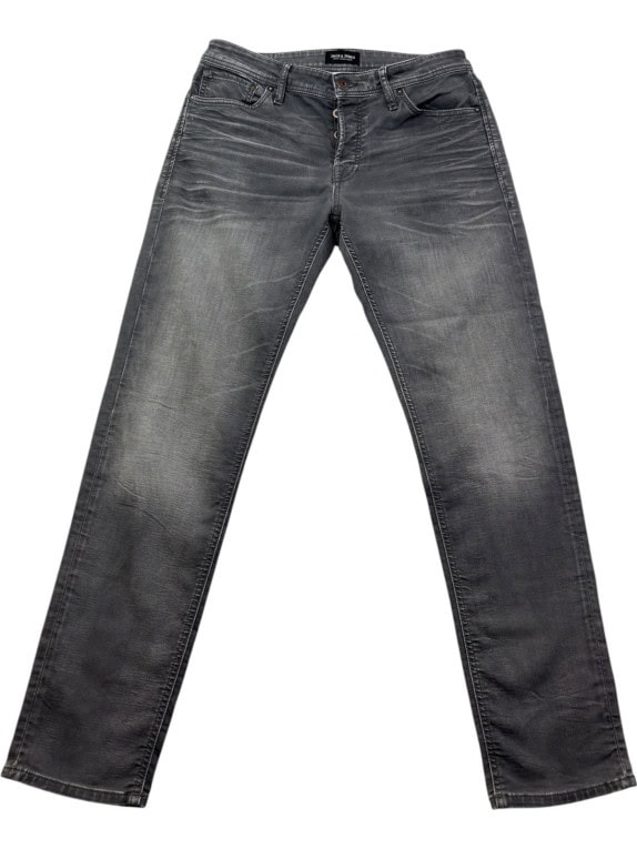 JACK AND JONES JEANS WASHED GRIGIO UOMO PRE OWNED M