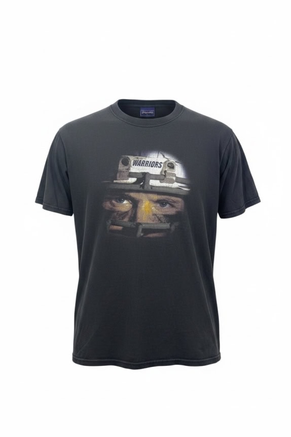 JANSPORT GRAPHIC TEE STREETWEAR FADED BLACK UNISEX PRE OWNED L
