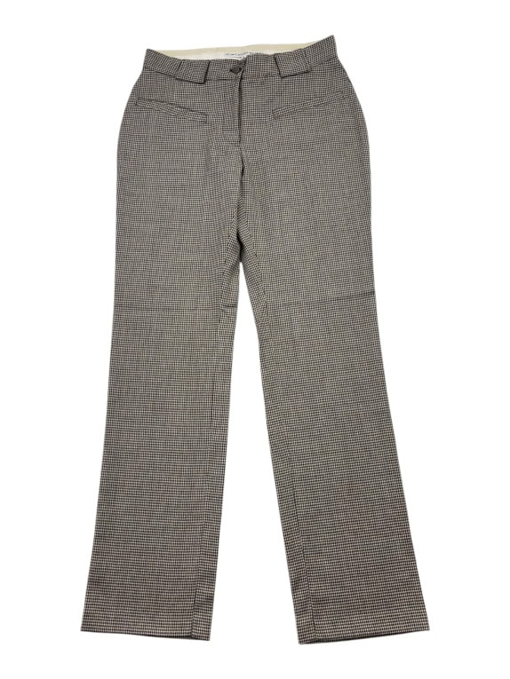JC de Castelbajac Παντελόνι Houndstooth Vintage Καφέ-Λευκό Γυναικείο S